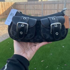 Coach Ashton Baguette In signature Denim Bag✨✨